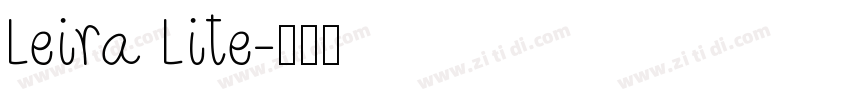 Leira Lite字体转换